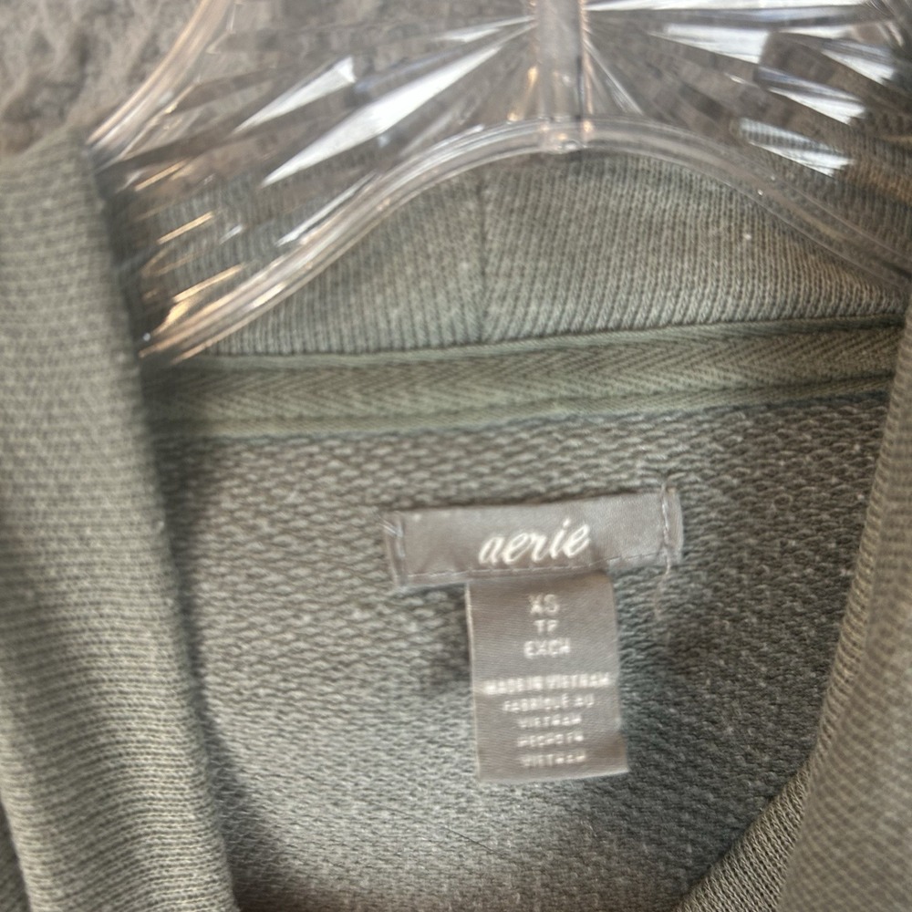 AERIE Women's Oversized Green Turtleneck Sweater‎ Size XS - Picture 5 of 5